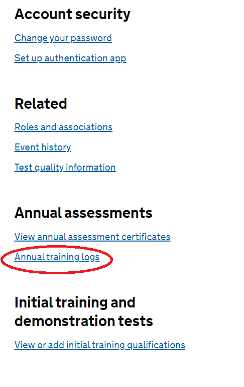 image003.png MOT Tester Annual Training - Step 1